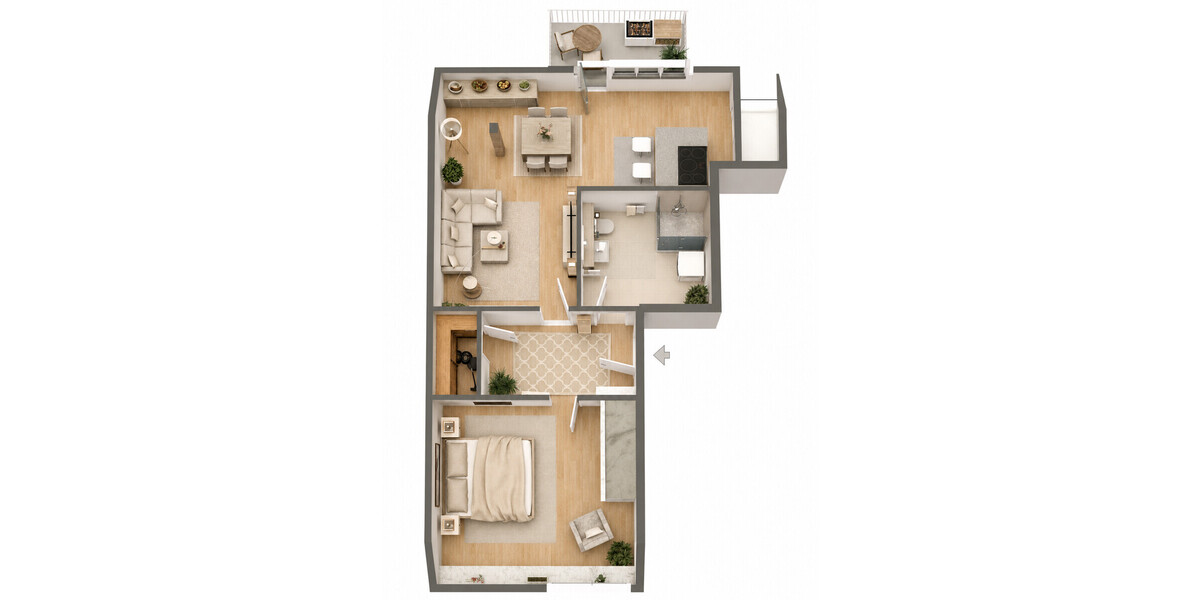 Über den Dächern des Erphoviertels! - Etagenwohnung Münster Mitte-Nordost | Angebot:26346684