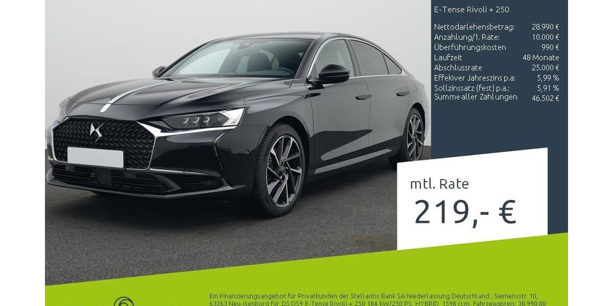 DS Automobiles DS9 12.612 km 37.980 &euro; Borken 46325