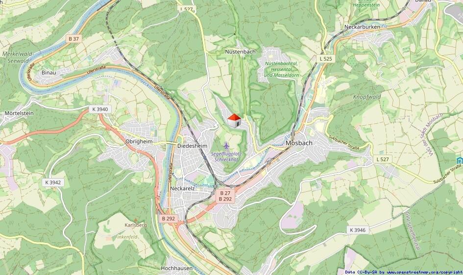 Dachgeschoßwohnung Mosbach - 2 Zimmer, 55 m&sup2;, 800&euro; | Angebot:26041691