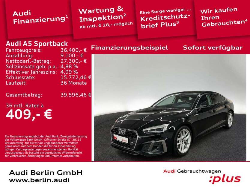 Audi A5 56.550 km 36.400 € Berlin 10587