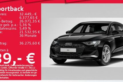 Audi A3 26.250 km 32.449 &euro; Eching 85386