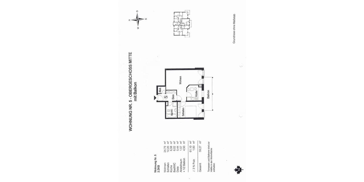 Etagenwohnung Wertingen - 2 Zimmer, 59 m&sup2;, 208.000&euro; | Angebot:26663210