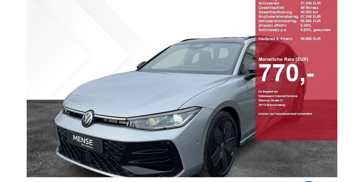 VW Passat 16.000 km 56.895 &euro; Gütersloh 33330