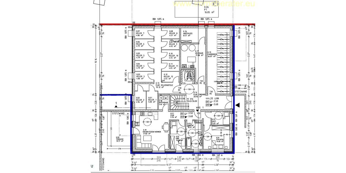 Erstbezug Moderne 4-Zi-Souterrain-Whg WFL 94,5 m² Energiesparhaus QNG Terrasse ab 01.09.2026 zu vermieten! - Etagenwohnung Windischeschenbach | Angebot:27024074