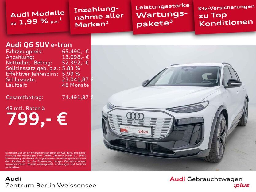 Audi Q6 e-tron 8.929 km 65.490 € Berlin 13088