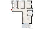 Terrassenwohnung Rottweil - 3 Zimmer, 77 m&sup2;, 557&euro; | Angebot:26863500