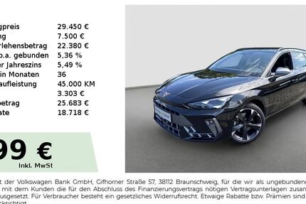 Cupra Leon 28.790 km 29.450 &euro; Cadolzburg 90556