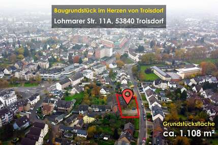 Grundstück zu verkaufen in Troisdorf-Mitte 1.100.000 € 1108 m²