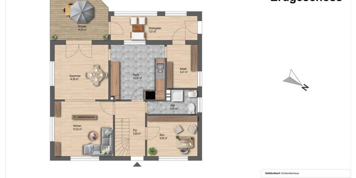 Einfamilienhaus Bramsche Ueffeln - 5 Zimmer, 144 m&sup2;, 285.000&euro; | Angebot:26054833