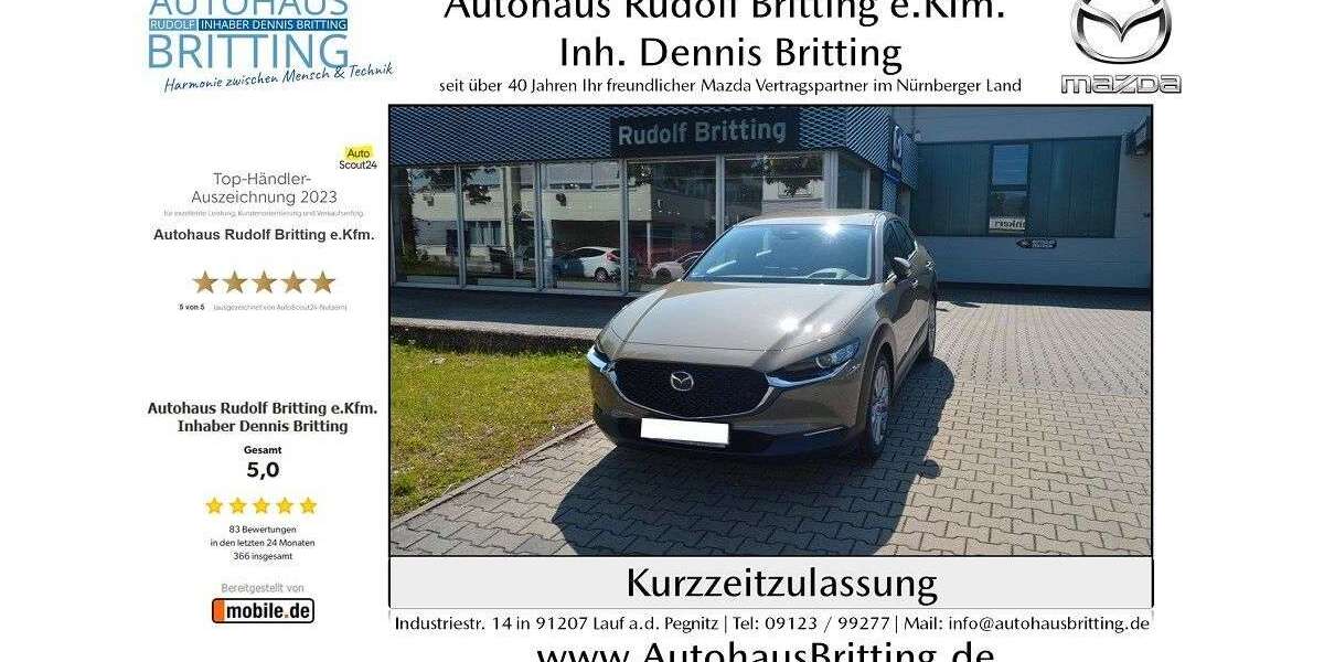 Mazda CX-30 9.000 km 25.490 &euro; Lauf an der Pegnitz 91207