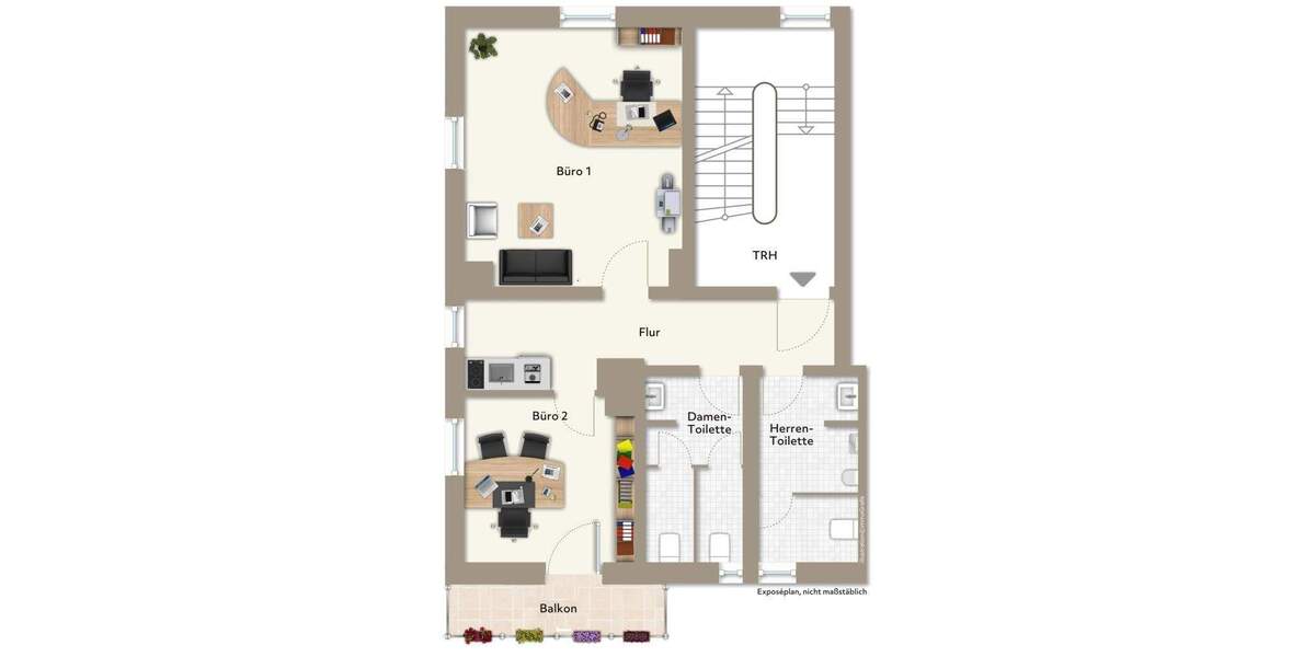 Gewerbeobjekt Neubiberg - 2 Zimmer, 60 m&sup2;, 1.105&euro; | Angebot:25214042