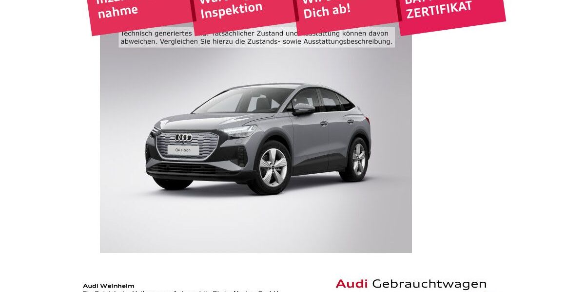 Audi Q4 e-tron 47.746 km 28.991 &euro; Weinheim 69469