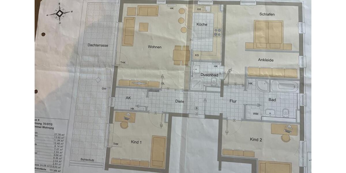 Dachgeschoßwohnung München Bogenhausen - 4 Zimmer, 112 m&sup2;, 1.180.000&euro; | Angebot:25943088