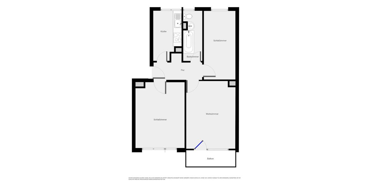 Erdgeschoßwohnung Bad Frankenhausen/Kyffhäuser Kyffhäuser - 3 Zimmer, 59 m&sup2;, 274&euro; | Angebot:25267152