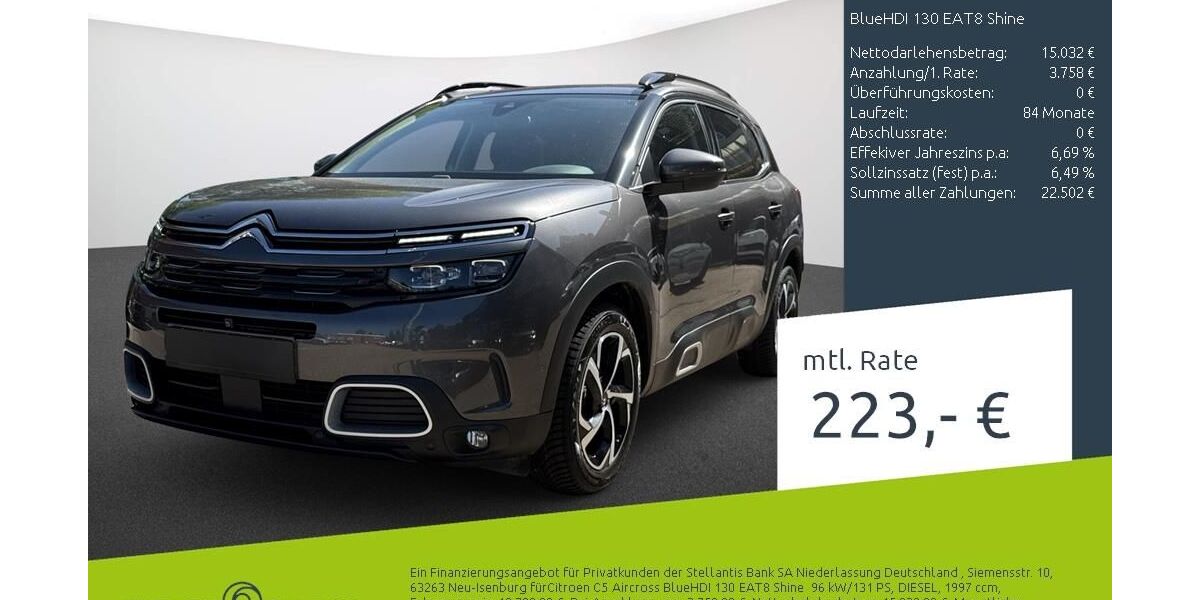 Citroen C5 Aircross 63.824 km 18.790 &euro; Bocholt 46395
