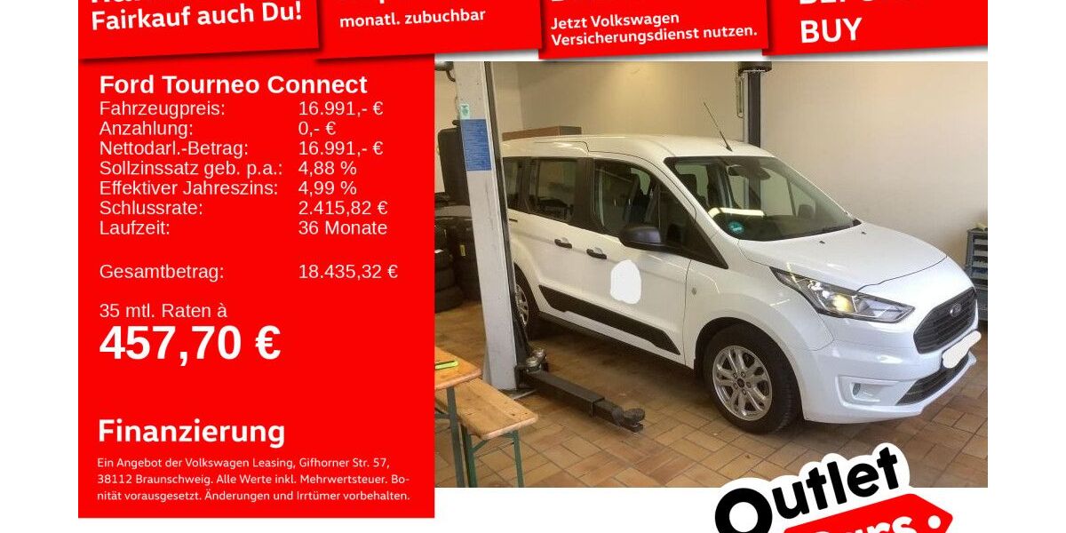 Ford Tourneo Connect 34.366 km 16.492 &euro; Mannheim 68309