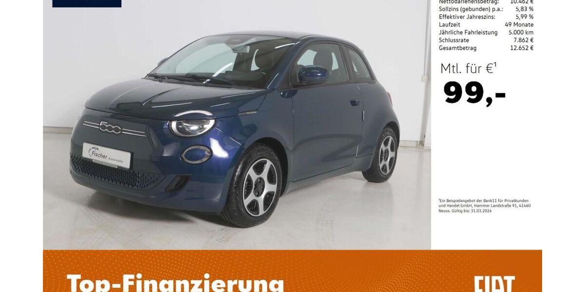 Fiat 500e 7.595 km 12.480 &euro; Pilsach 92367