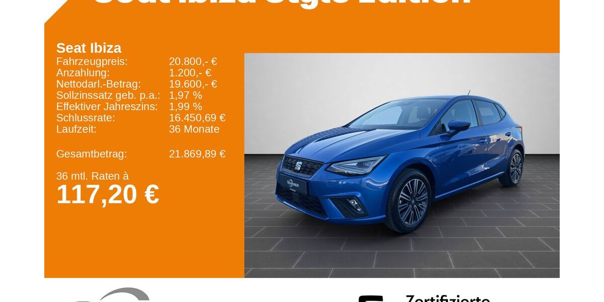 Seat Ibiza 15.552 km 19.800 &euro; Kaiserslautern 67657