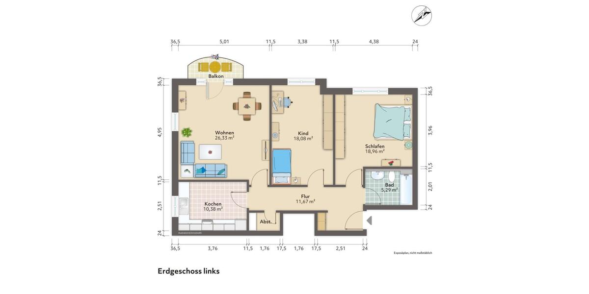 NEU: Moderne 3-Zimmer-Wohnung in bester Lage von Schopfheim! 3 zimmer
