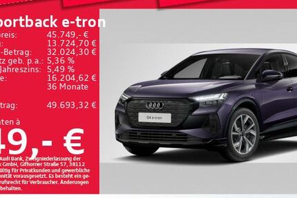 Audi Q4 e-tron 12.504 km 45.749 &euro; Eching 85386