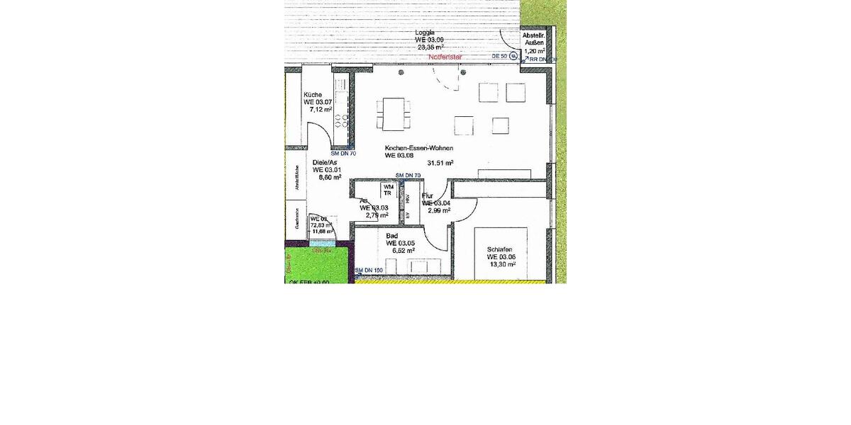 Erdgeschoßwohnung Trier Nord - 2 Zimmer, 85 m&sup2;, 1.180&euro; | Angebot:26381037