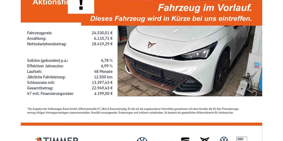 Cupra Born 32.083 km 24.530 &euro; Borken 46325
