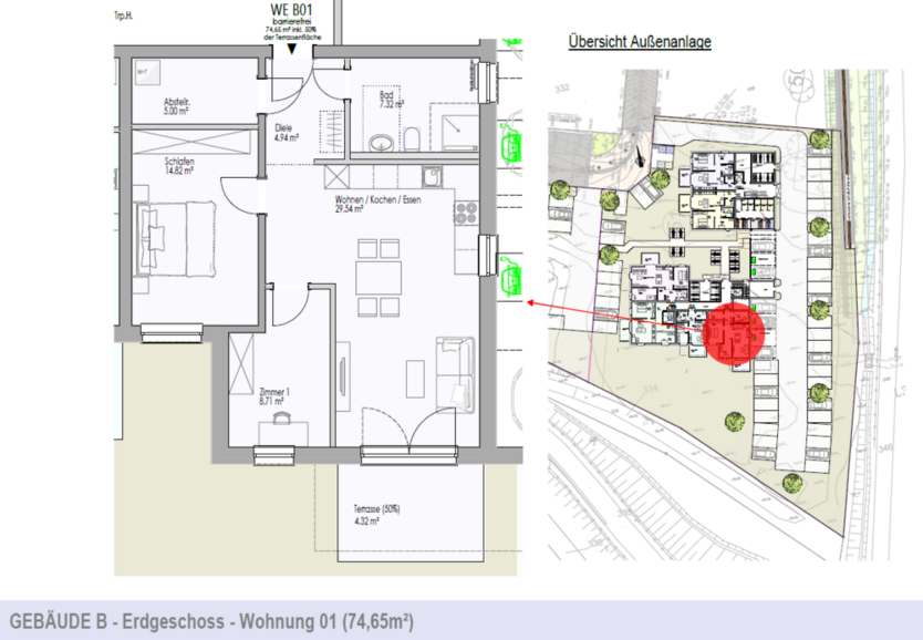 Wohnung zum Kaufen in Buseck 309.900 € 74.65 m²
