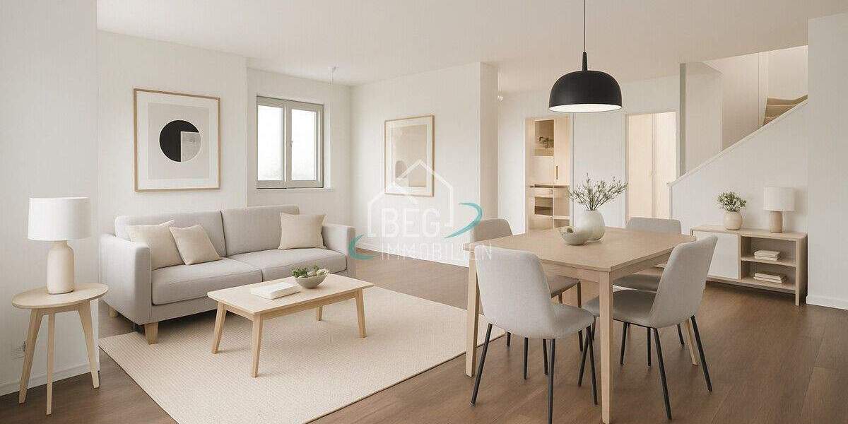 Gartenidylle trifft Wohnkomfort: Doppelhaushälfte mit Einliegerwohnung 4 zimmer