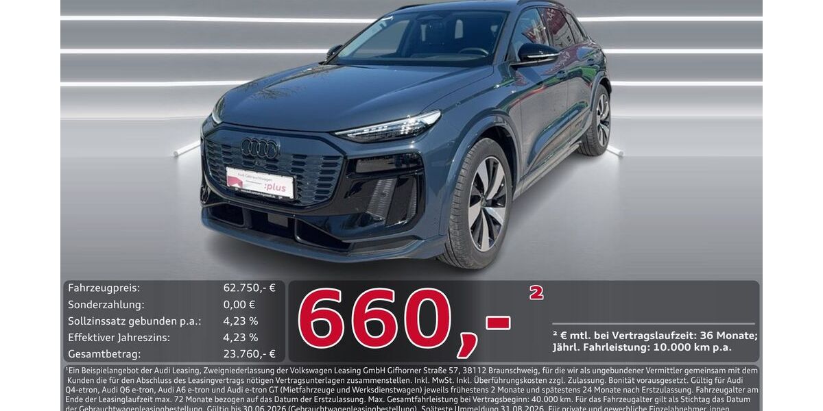 Audi Q6 e-tron 15.736 km 62.750 &euro; Ingolstadt 85057