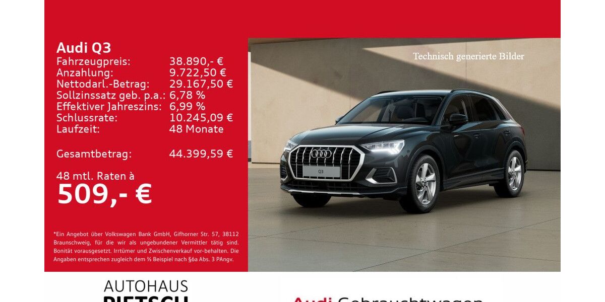 Audi Q3 5.681 km 38.890 € Melle 49324