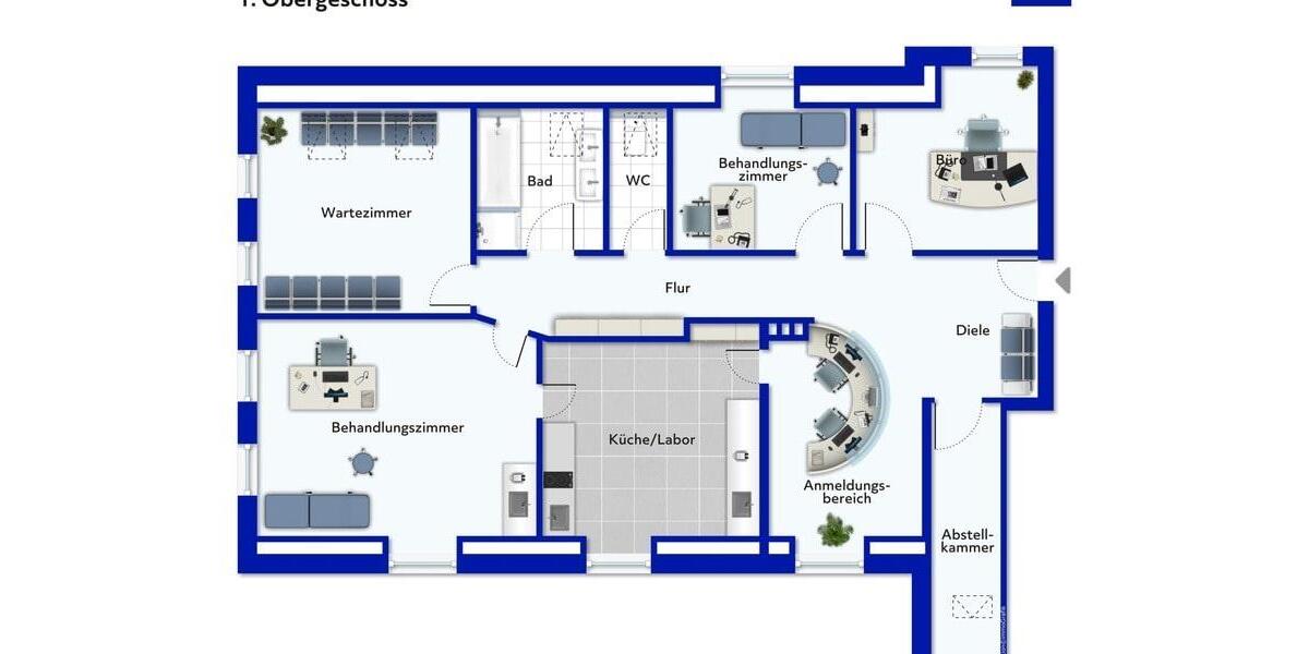 Helle Praxisräume in bester Lage- nahe am Krankenhaus zimmer