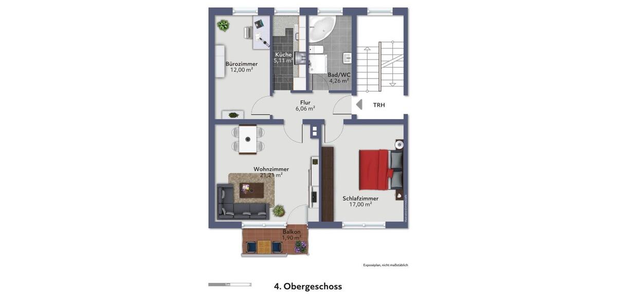 Etagenwohnung Neusäß - 3 Zimmer, 68 m&sup2;, 298.000&euro; | Angebot:27132388