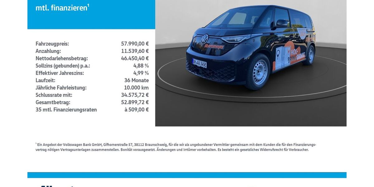 VW ID. Buzz 8.000 km 57.990 &euro; Mühlhausen/Thüringen 99974