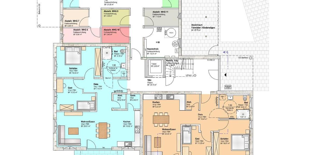 Erdgeschoßwohnung Sulz am Neckar - 3.5 Zimmer, 95 m&sup2;, 930&euro; | Angebot:25402507