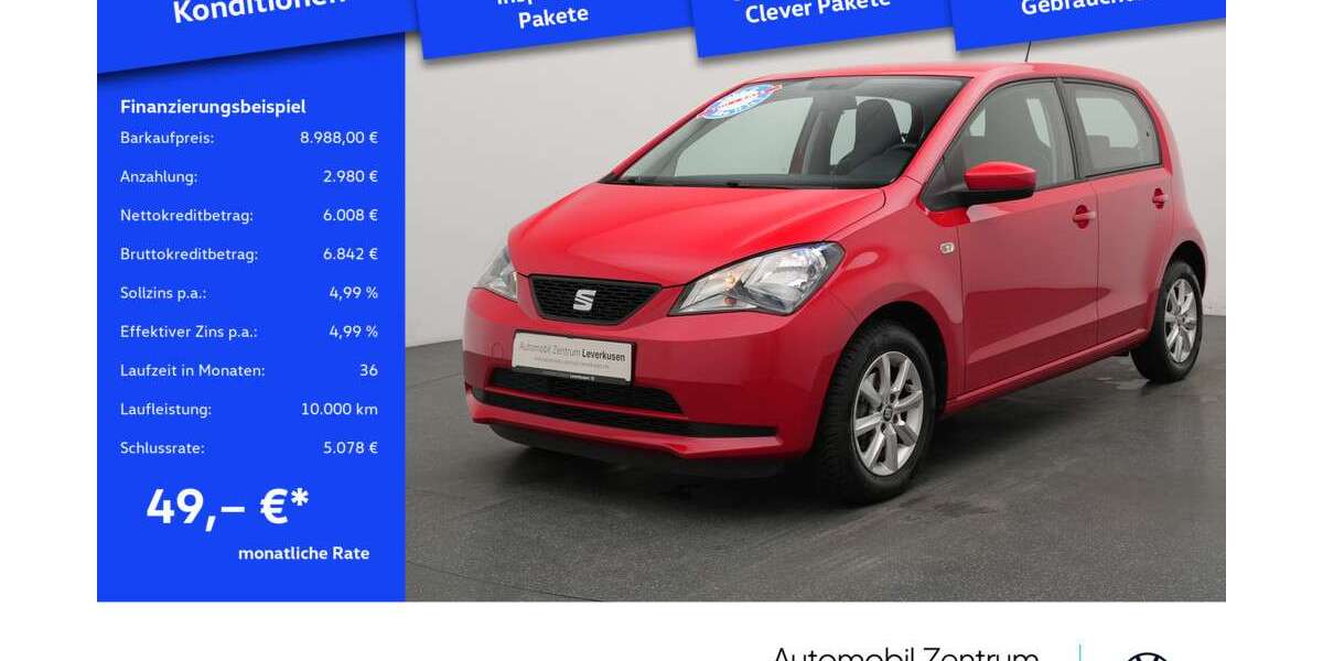 Seat Mii 81.000 km 8.988 &euro; Leverkusen 51379