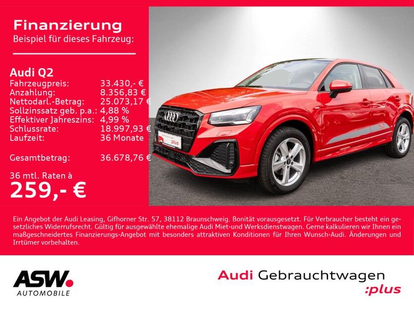 Audi Q2 4.800 km 33.430 € Heilbronn 74074