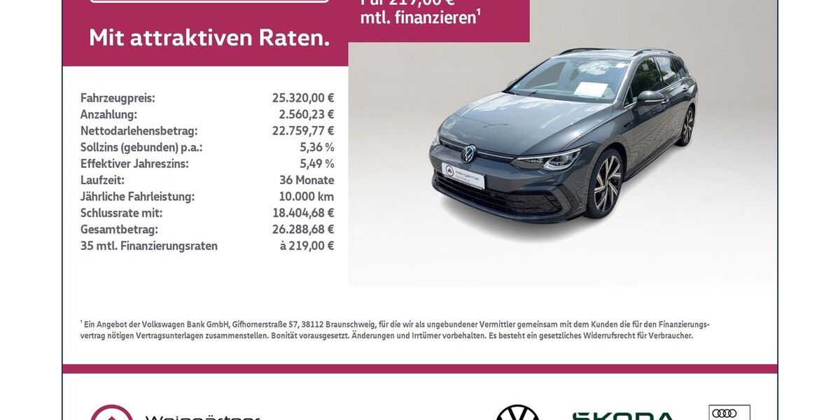 VW Golf 15.150 km 25.320 &euro; Miesbach 83714