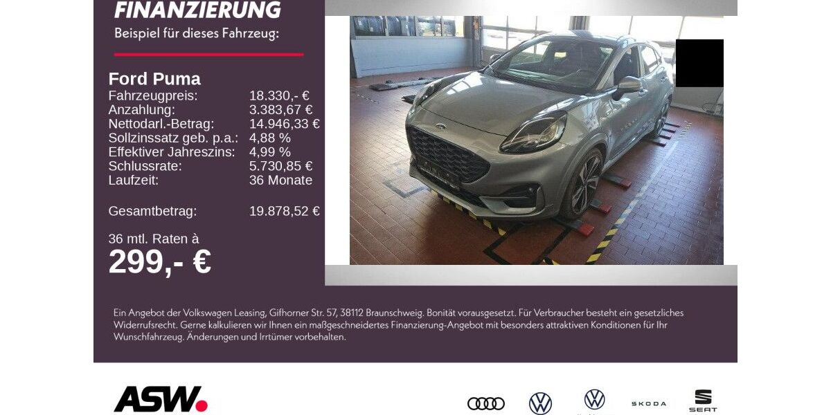 Ford Puma 29.400 km 18.330 &euro; Weinsberg 74189