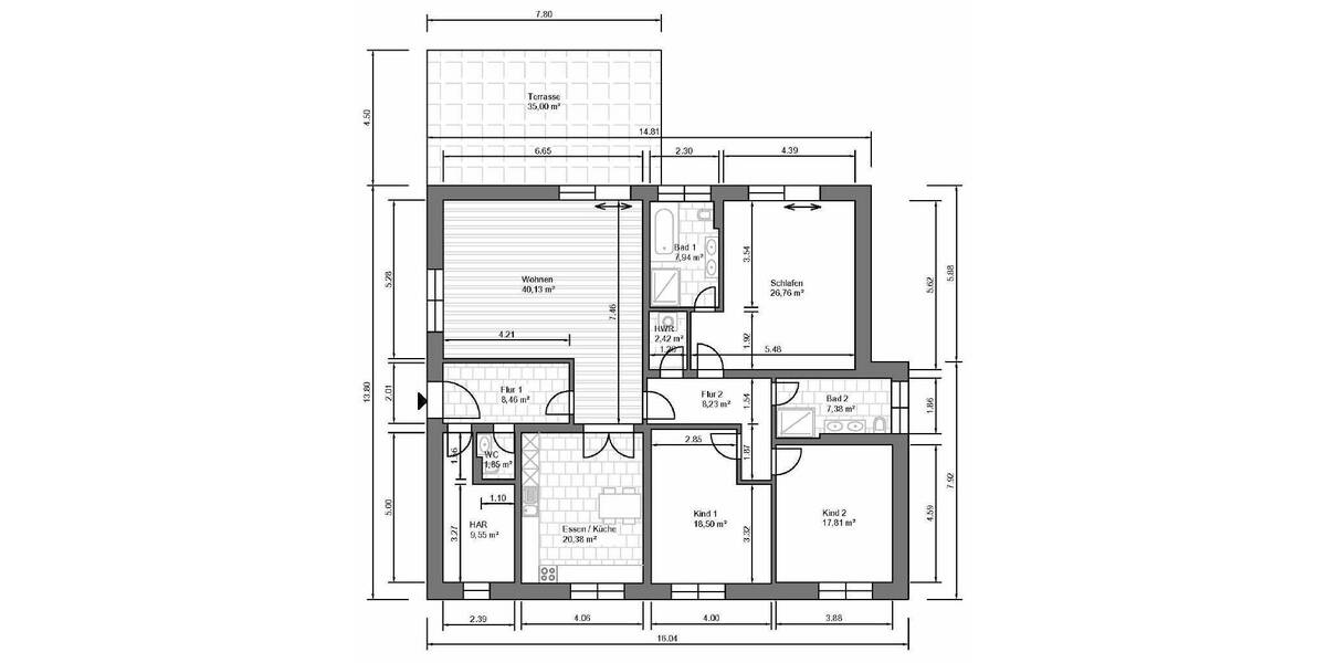 Halle-Dölau: 7.585 qm Naturgrundstück mit 2 fertigen Einfamilien-Architektenhäusern 9 zimmer