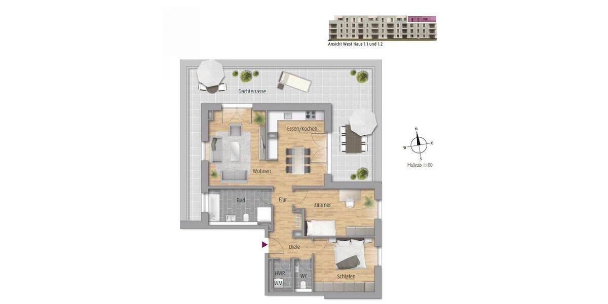 Einfamilienhaus Maintal - 3 Zimmer, 114 m&sup2;, 1.890&euro; | Angebot:26664709