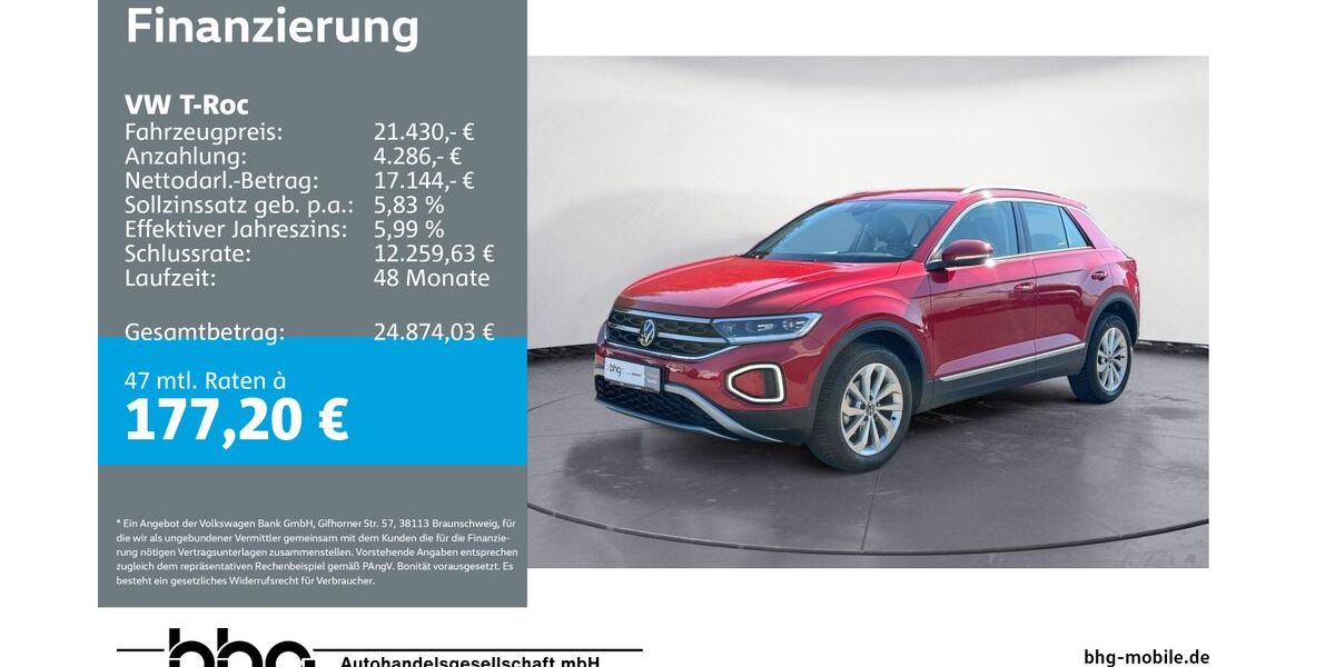 VW T-Roc 19.007 km 20.960 &euro; Balingen 72336