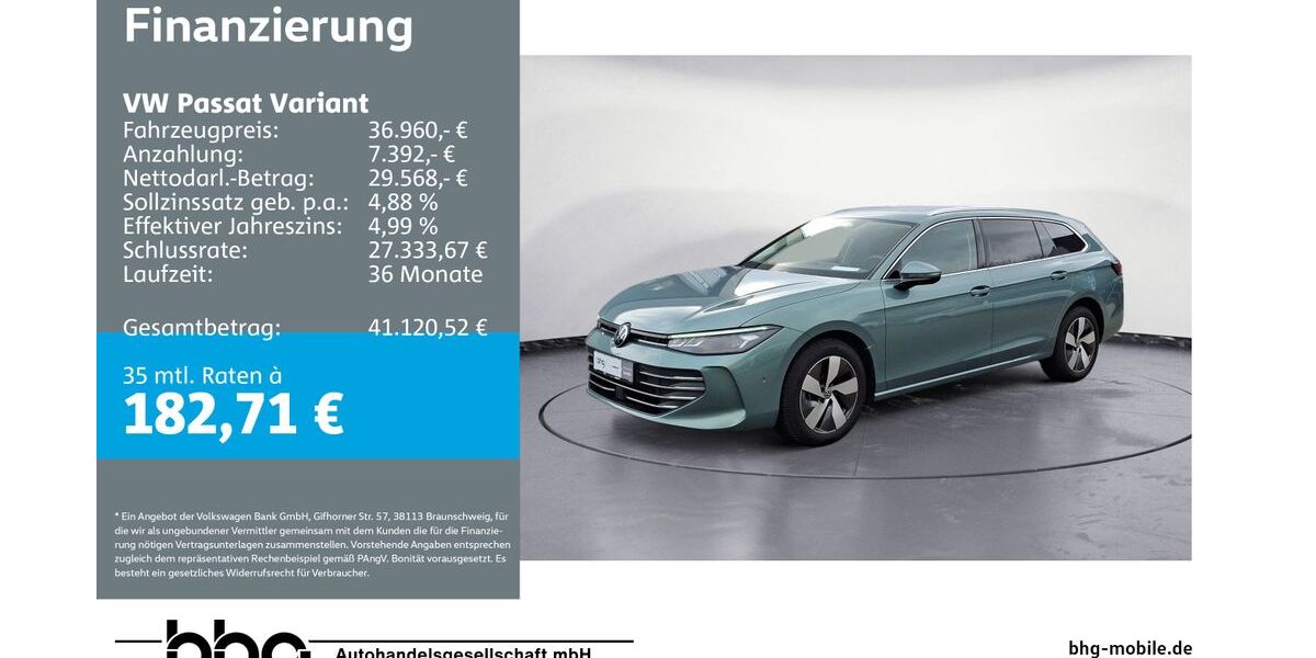VW Passat Variant 12.617 km 36.960 &euro; Reutlingen 72770