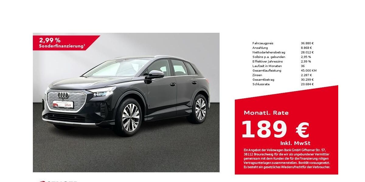 Audi Q4 e-tron 30.655 km 34.880 &euro; Lingen 49809