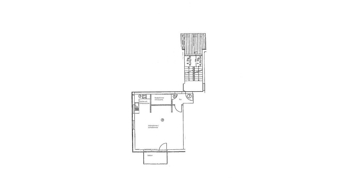 Etagenwohnung Radeberg - 1 Zimmer, 46 m&sup2;, 368&euro; | Angebot:24522434