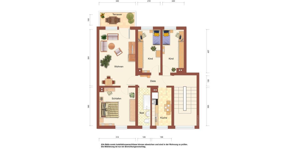 Etagenwohnung Löbau - 4 Zimmer, 69 m&sup2;, 453&euro; | Angebot:26365870