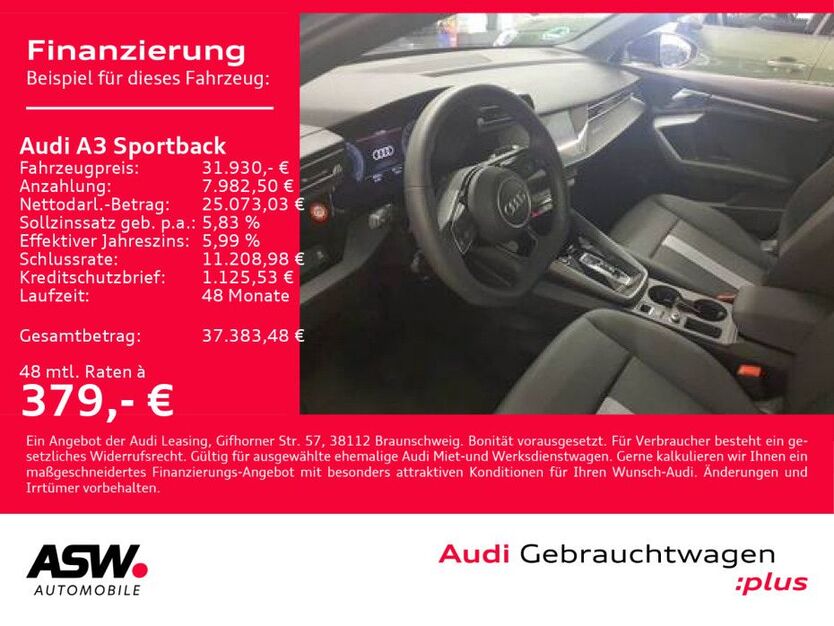 Audi A3 8.700 km 31.930 € Heilbronn 74074