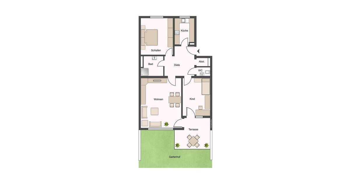 Etagenwohnung Waiblingen - 3 Zimmer, 72 m&sup2;, 284.000&euro; | Angebot:26489060
