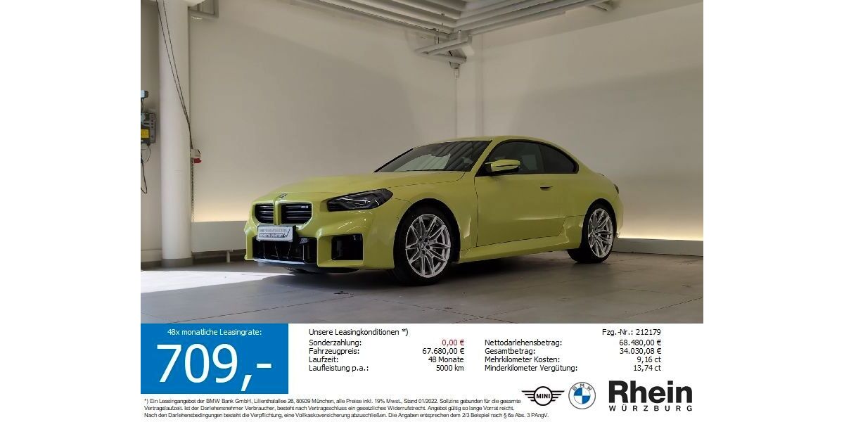BMW M2 19.131 km 65.880 &euro; Würzburg 97076