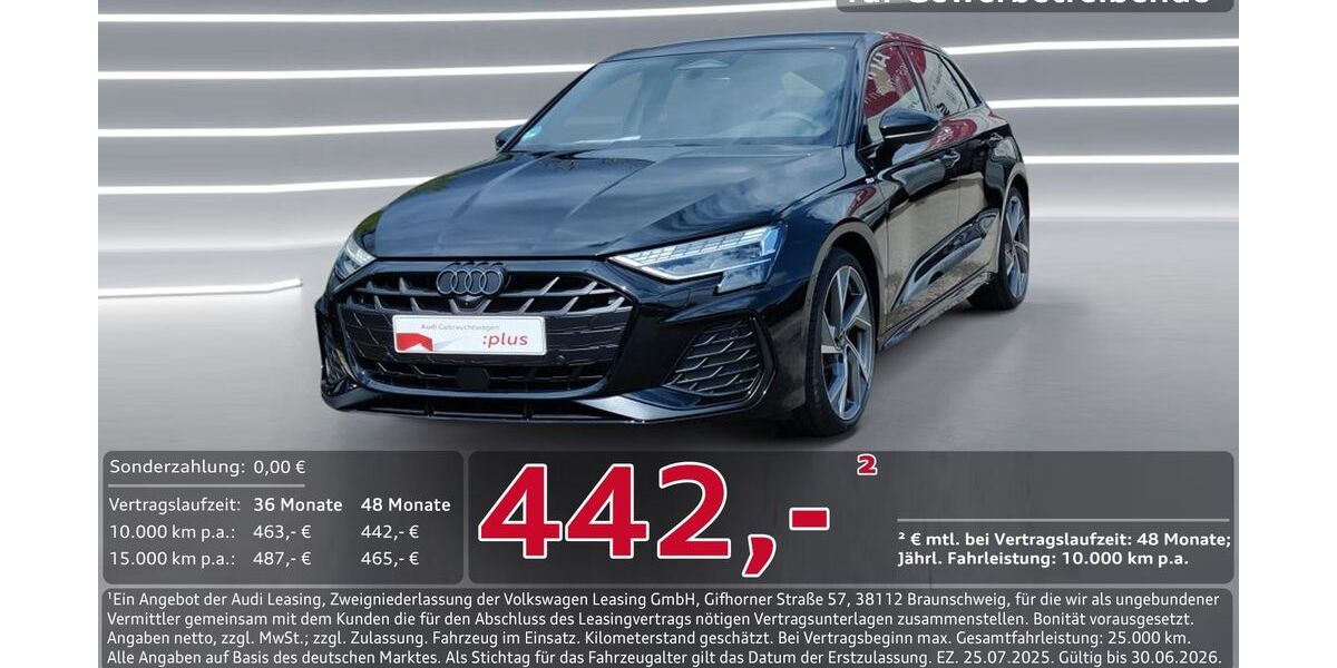 Audi A3 2.000 km 43.950 &euro; Ingolstadt 85057