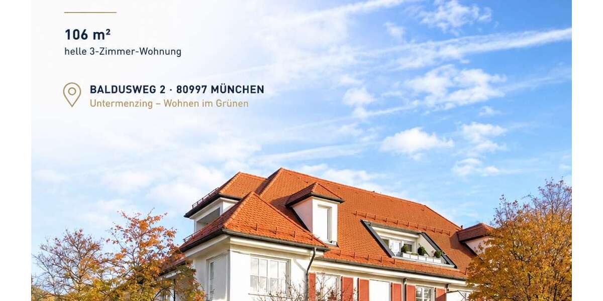 Etagenwohnung München Allach-Untermenzing - 3 Zimmer, 106 m&sup2;, 2.355&euro; | Angebot:26843797
